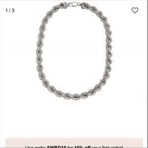 Xxl rope chain necklace by Loren Stewart